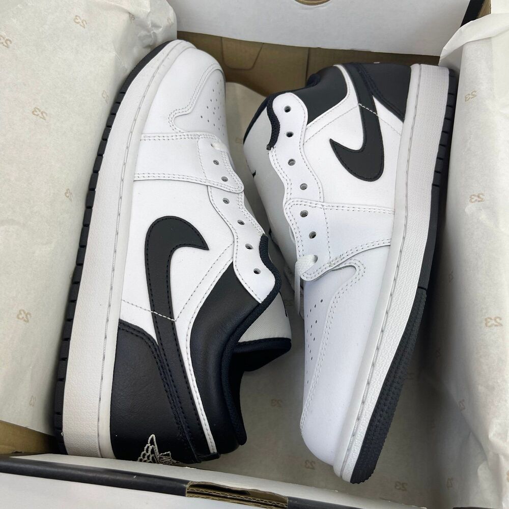 Jordan 1 Low White Black Men's - 553558 132 - US - Men's 13 - NEW